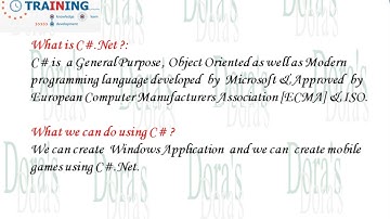 Dot Net Basics Demo Session For Beginners
