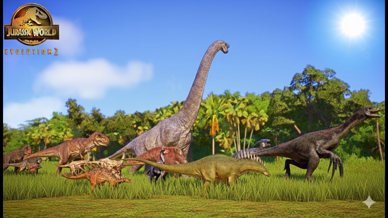 I Simulated a land with many Dinosaurs and let them Move to a new location in JWE 2