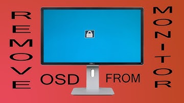 Unlocking/Locking Dell p2414h monitor menu. P2414h monitor OSD remove