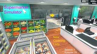 Supermarket Simulator | Hired A New Cleaning Lady | Season 1 Episode 78 screenshot 4