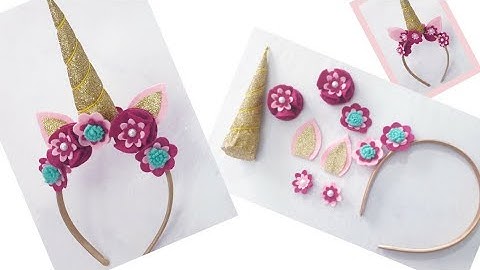 How To make Simple Easy Unicorn Horn Headband | DIY Unicorn Headband Tutorial |Felt Unicorn Hairband