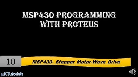 MSP430 Programming with Proteus- Interfacing of stepper motor with MSP430 | wave drive