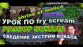 УРОК ПО ФРАЙ СКРИМУ. РАЗБОР ВОКАЛА SHRINE OF MALICE . Сведение экстрим вокала/фрай скрим/гроулинг