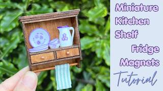 DIY Mini Kitchen Plate Rack 🧺 | Fridge Magnet Kit Tutorial | 1:12 Dollhouse Furniture screenshot 5
