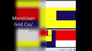 Mondriaan artwork with CSS Grids