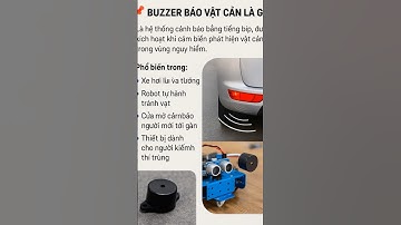 BUZZER BÁO VẬT CẢN – GIẢI PHÁP CẢNH BÁO ĐƠN GIẢN CHO ROBOT, XE, NHÀ THÔNG MINH  #robot  #ai #IOT