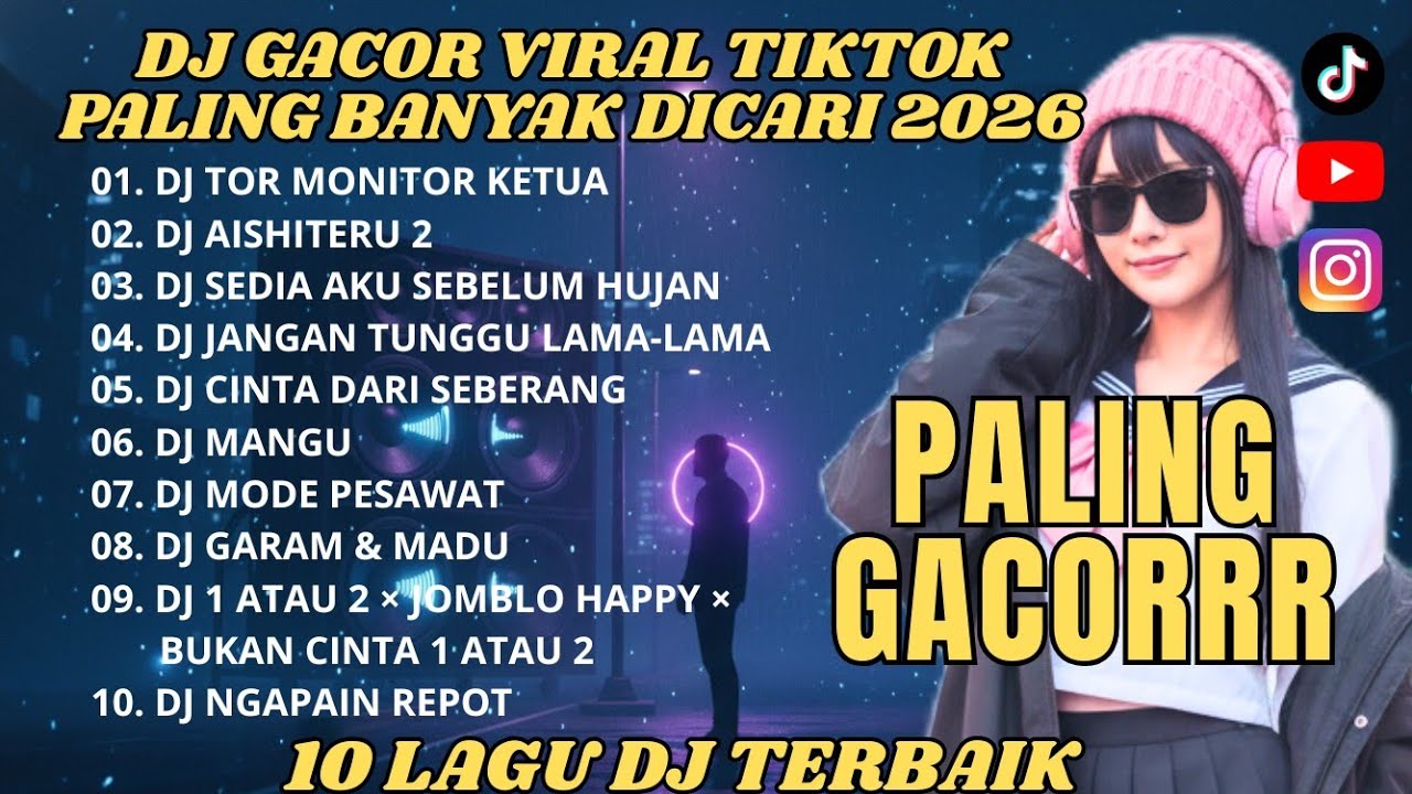 DJ Slow Bass TikTok Paling Dicari | Tor Monitor Ketua, Aishiteru 2, Sedia Aku Sebelum Hujan