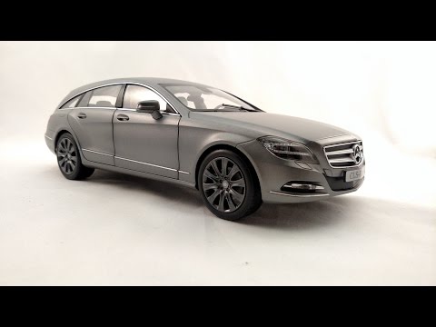 304-031 ノレブ 1/18 メルセデスベンツ CLS Shooting Unboxing of Mercedes Benz CLS Shooting Break X218 black 1:18