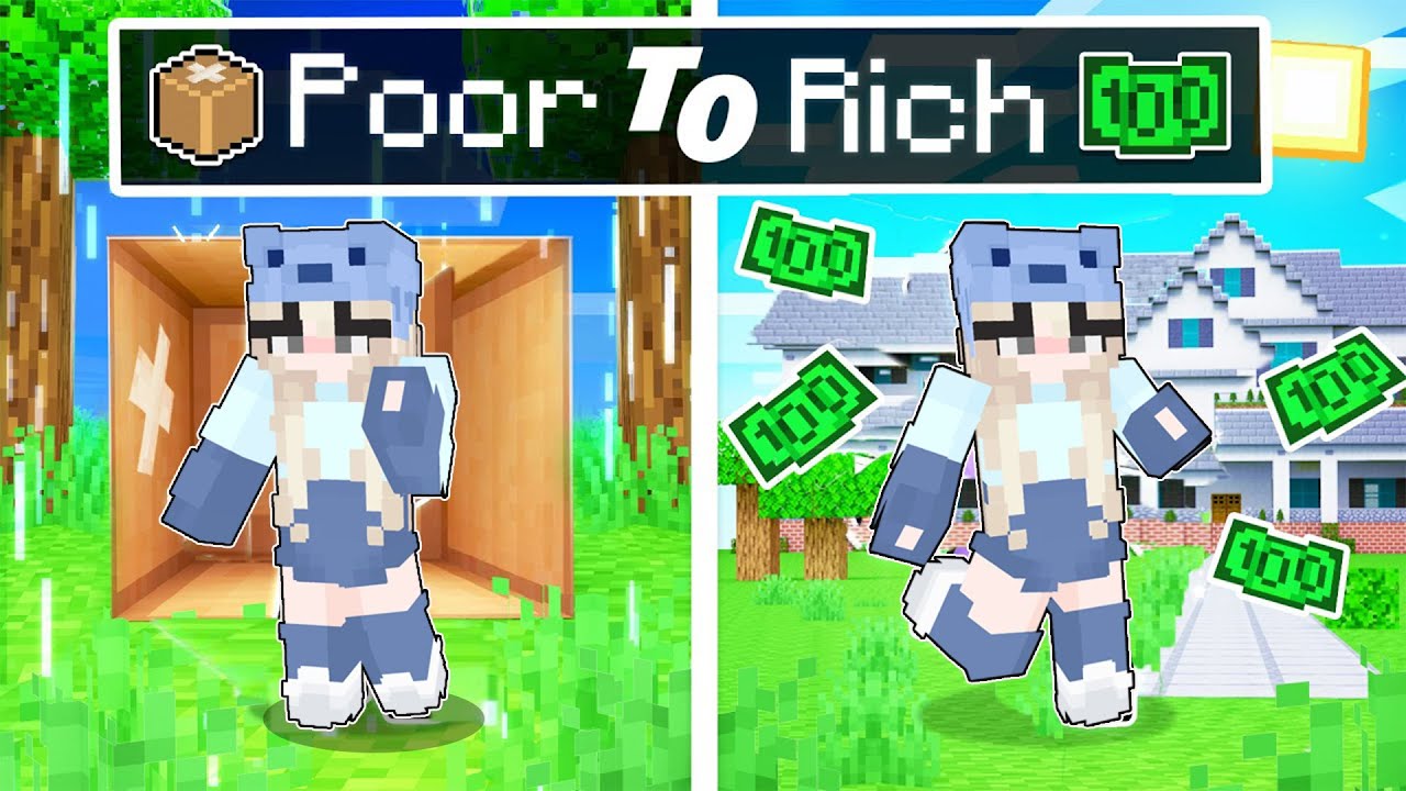 Going from POOR To RICH In Minecraft! - YouTube