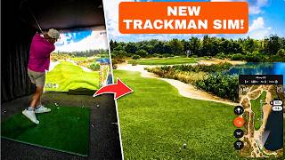Golfing In My Brand NEW Trackman IO GOLF Sim | Indoor Golf Simulator
