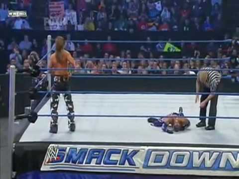 Best sweet chin music ever!!! Last part of Shawn Michaels vs Rey Mysterio 1/29/10