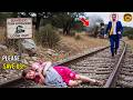 Millionaire Finds Girl Hugging A Newborn On Train Tracks. His Action Left All Frozen...