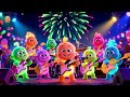 Fourth Fireworks Baby Band 🎆🥁 | Fun Celebration Music for Kids | Learn Sounds & Colors