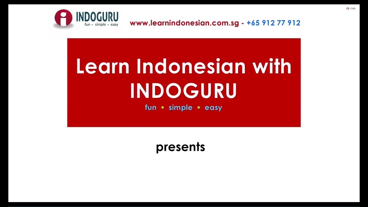 Learn Indonesian | INDOGURU | Greetings