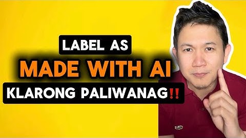 Label as “Made with AI” sa Facebook - Klarong paliwanag‼️