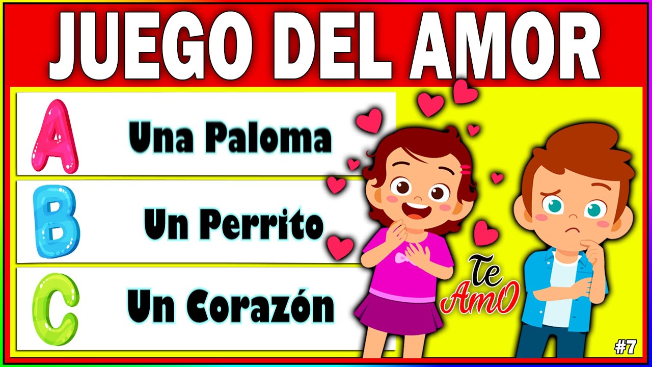 JUEGO Del AMOR 👁‍🗨 En SITUACIONES Para NIÑOS 👦 TEST Para EMOCIÓN Del AMOR 💝 y AMISTAD - YouTube