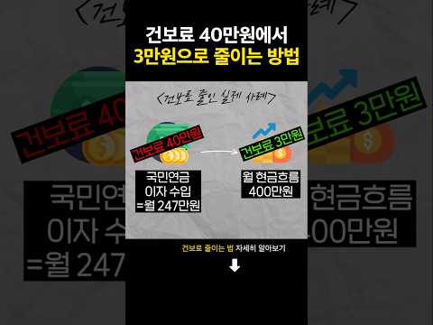 건강보험료 <strong>90</strong>% 줄이는 가장 확실한 <strong>방법</strong>