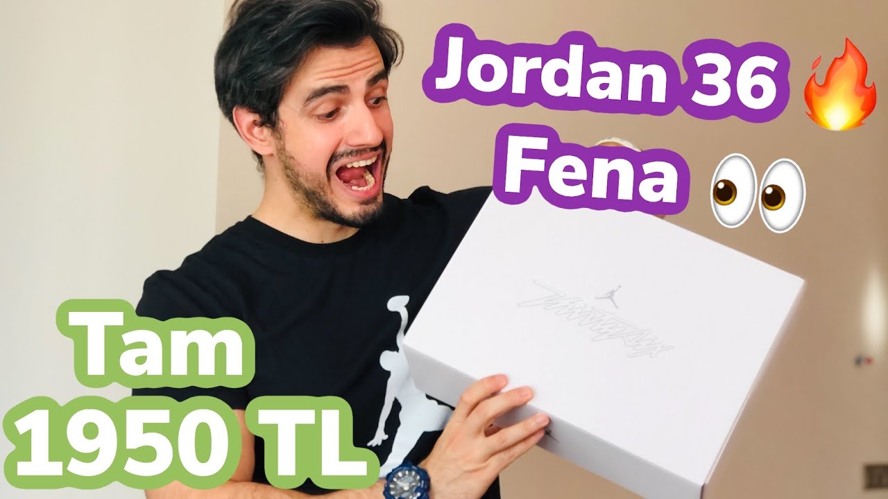 GELDİ GÖNLÜMÜN EFENDİSİ😍 EN PAHALI JORDAN ALDIM🔥JORDAN 36 KUTU AÇIMI VE İLK İZLENİMLER