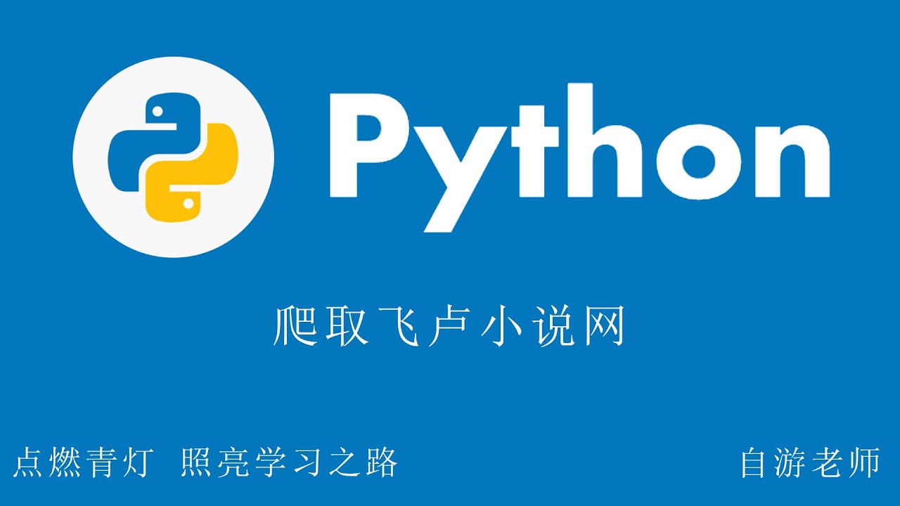 Python爬取飞卢小说网 - YouTube