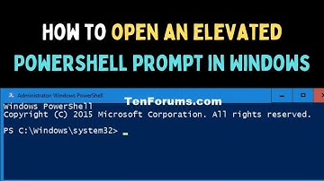 How to Open an Elevated PowerShell Prompt on Windows 11