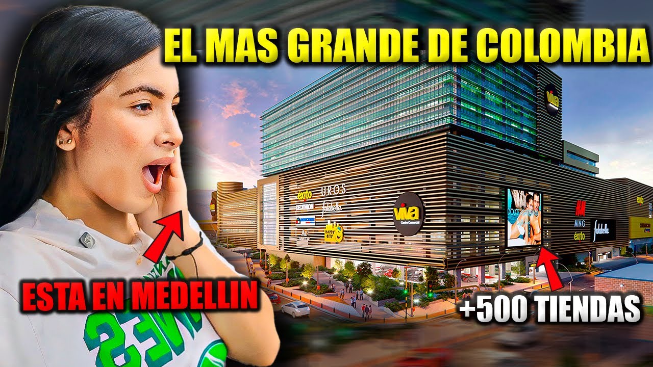 ASÍ ES EL CENTRO COMERCIAL MAS GRANDE Y LUJOSO DE COLOMBIA, VIVA ENVIGADO MEDELLÍN - VLOG 15