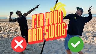 How to Fix Your Volleyball Arm Swing (Hit Harder With This Approach Technique)