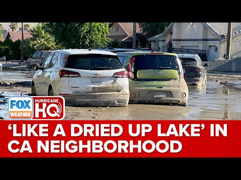 'Like A Dried Up Lake': Cathedral City Neighborhood Buried In Mud Following Flooding From Hilary