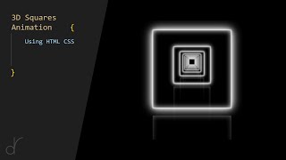 3D Squares Animation | CSS ANIMATION News