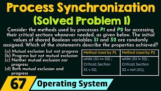 Process Synchronization - Problem 1