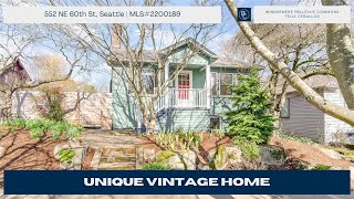 UNIQUE VINTAGE HOME | 552 NE 60th St, Seattle, WA
