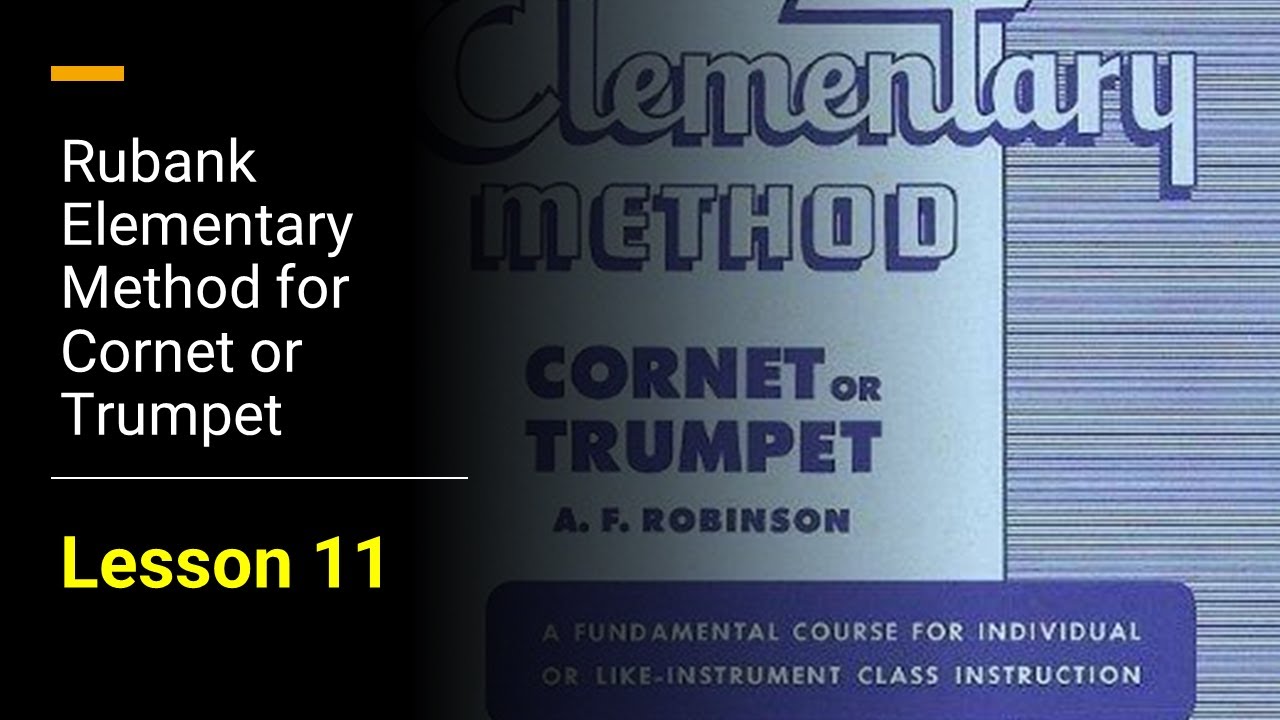 [TRUMPET FIRST NOTES] Rubank Elementary Method for Cornet or Trumpet ...