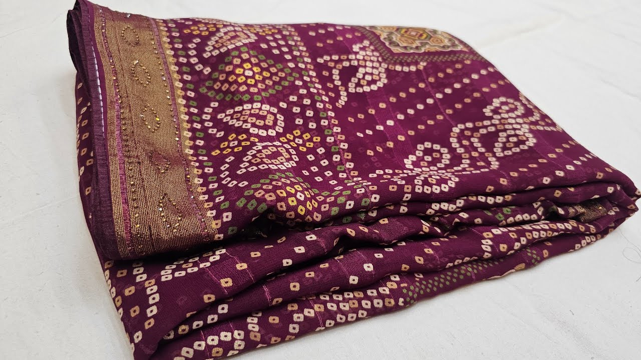 Latest bandhani sarees