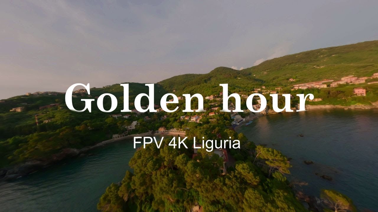 Golden hour / Liguria - FPV relaxing video 4K
