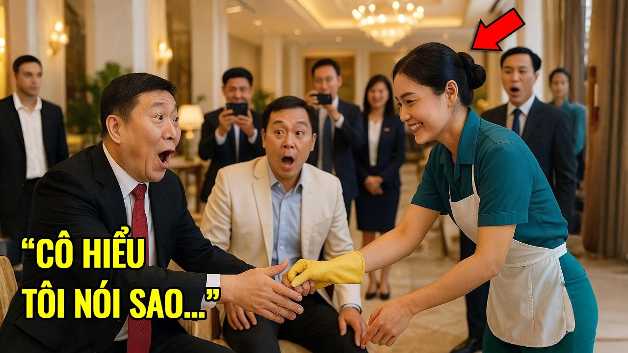 Giám đốc tái mặt vì không hiểu tiếng Trung — Nhưng cô lao công khiến tỷ phú bật cười tán thưởng!