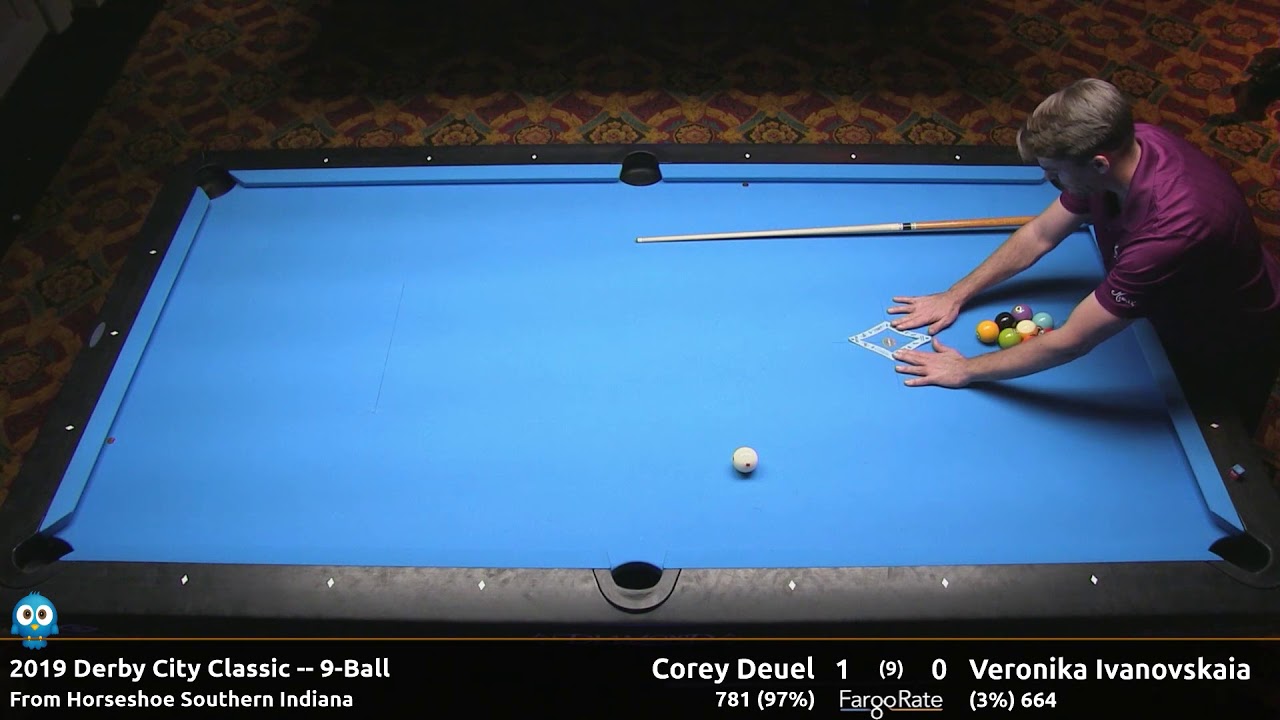 Corey Deuel vs Veronika Ivanovskaia - 9-Ball - 2019 Derby City Classic