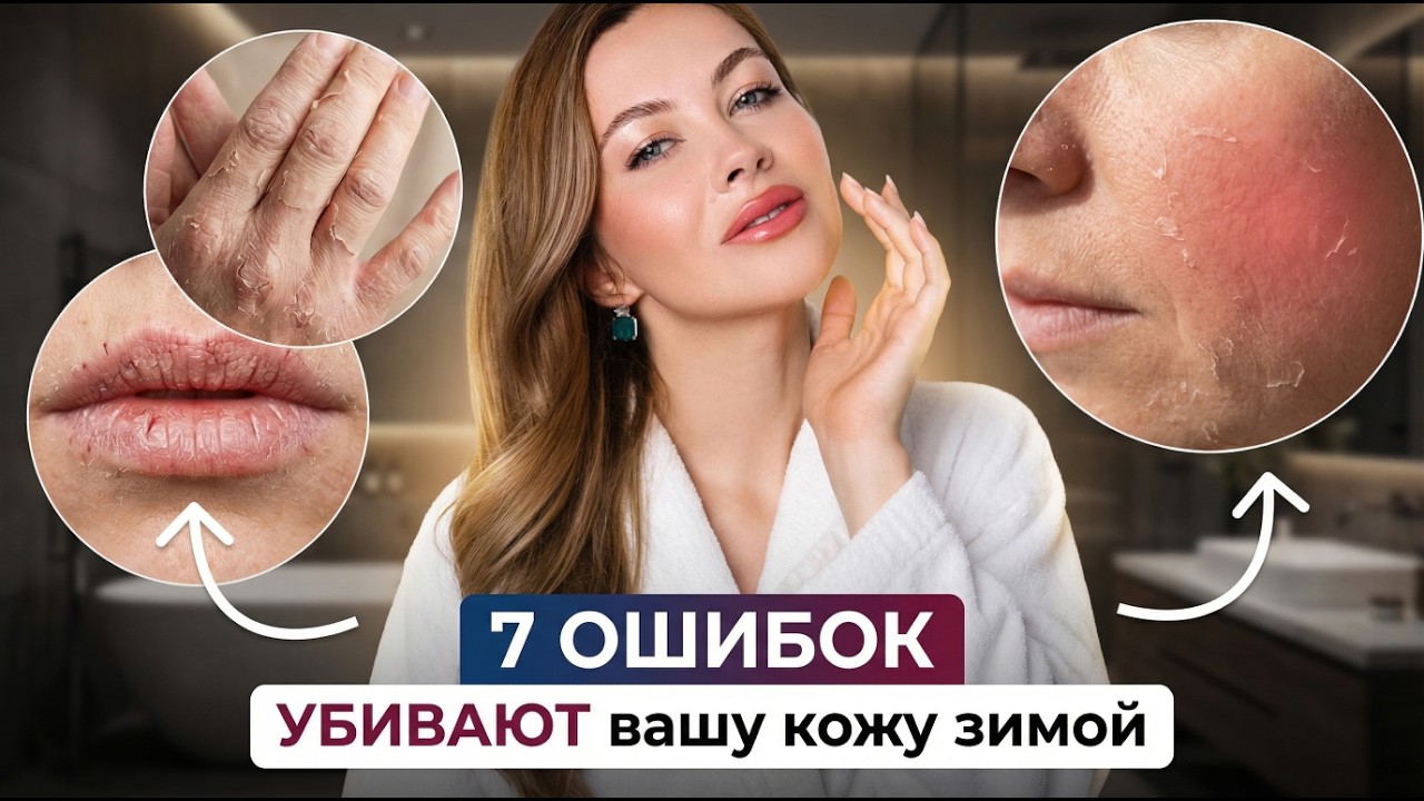 ЗАЩИТА КОЖИ ЛИЦА В ХОЛОД: 7 ОШИБОК ухода за кожей зимой и в межсезонье