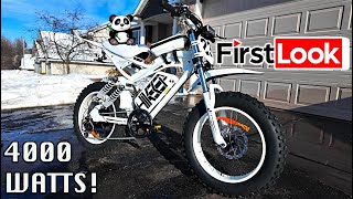 Hikeep Ma-S Panda Electric Dirt Bike, First Look And Unboxing