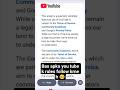 quarterly reminder about youtube’s terms of service community guidelines #youtubepremium #youtube
