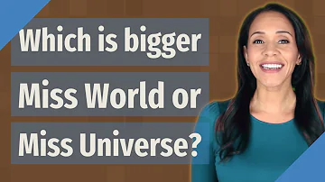 Which title is bigger than Miss World?