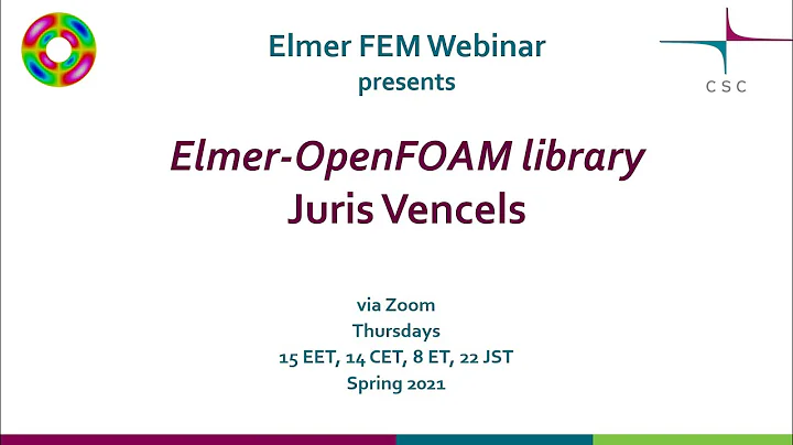 Elmer FEM Webinar - Elmer-OpenFOAM Library