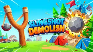Slingshot Demolish Game Gameplay Android screenshot 1