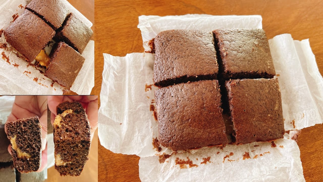 【簡單甜點】好吃 健康 沒負擔 生酮花生醬可可蛋糕 攪拌就行 how to make ketogenic cocoa peanut butter cake , super easy