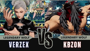 FF:CotW 🐺 VERZEX (Chun-Li) vs KBZON (Tizoc)⭐Replay Match - FATAL FURY: CotW - 11/25