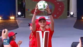 Raw Putin And Fifas Infantino Launch Volunteer Campaign For World Cup