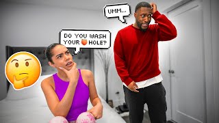 Making My Fiance Feel Awkward By Asking Him If He Washes His 🍑 Crack PRANK! *HILARIOUS REACTION*