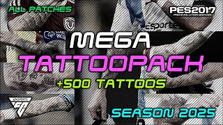 Mega Tattoopack 2025 Actualizado 100% para PC MALAS / TUTORIAL / PES 17 to FC24
