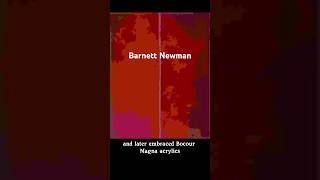 Barnett Newman, 1905-1970 was a pioneer of Abstract Expressionism, known for his vast color fields.