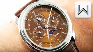 Blancpain Le Brassus GMT Perpetual Calendar HAVANA Dial 4277-3446-55BDA Luxury Watch Review