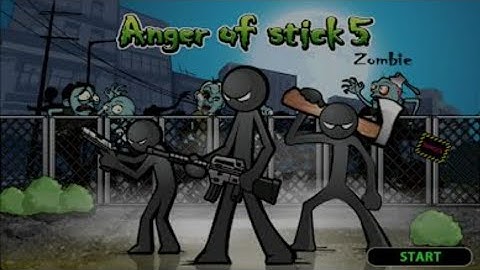 Level 1,2,3 walkthrough | Anger of stick 5 : zombie