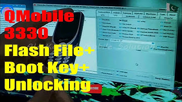 QMobile 3330 Flash File + Boot Key + Password Unlock Miracle Free Tool